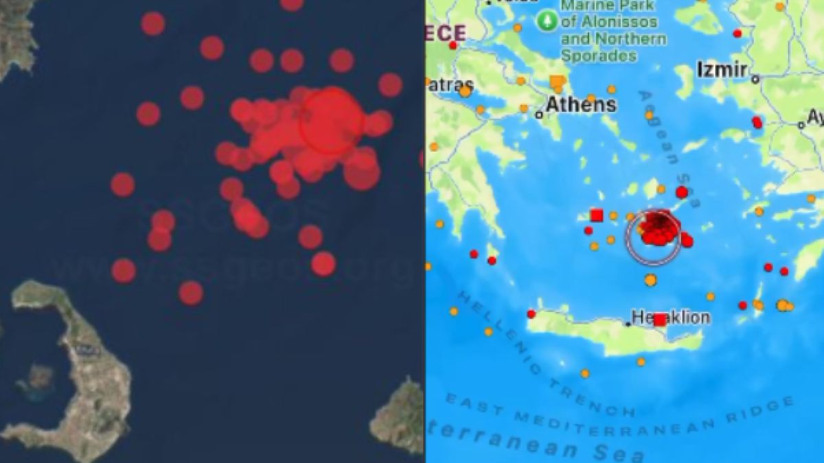 Trzęsienia ziemi na Morzu Egejskim. Santorini zagrożone