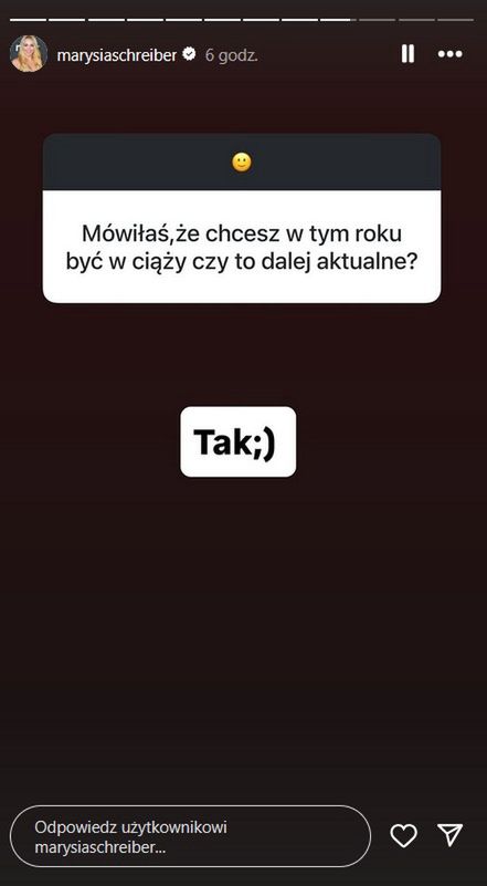 Marianna Schreiber chce być znów w ciąży 