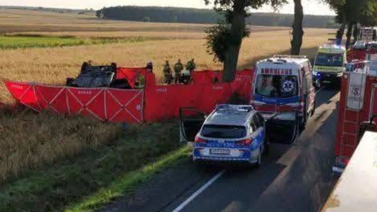 Wypadek w miejscowości Wójcin.