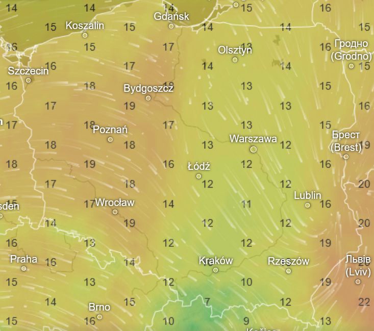 Prognoza pogody na 13 czerwca