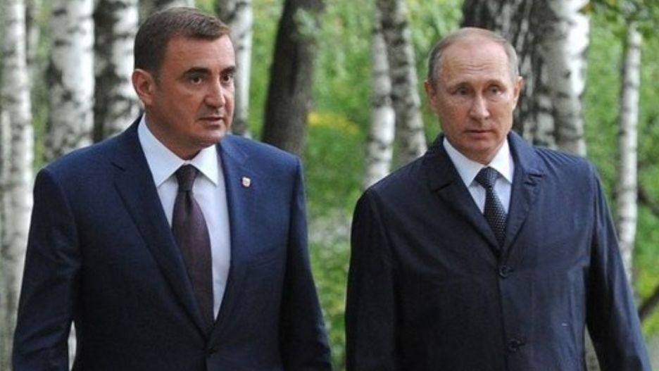 Aleksiej Diumin i Władimir Putin