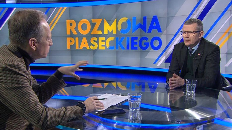 Marcin Bosacki w programie "Rozmowa Piaseckiego" w TVN24