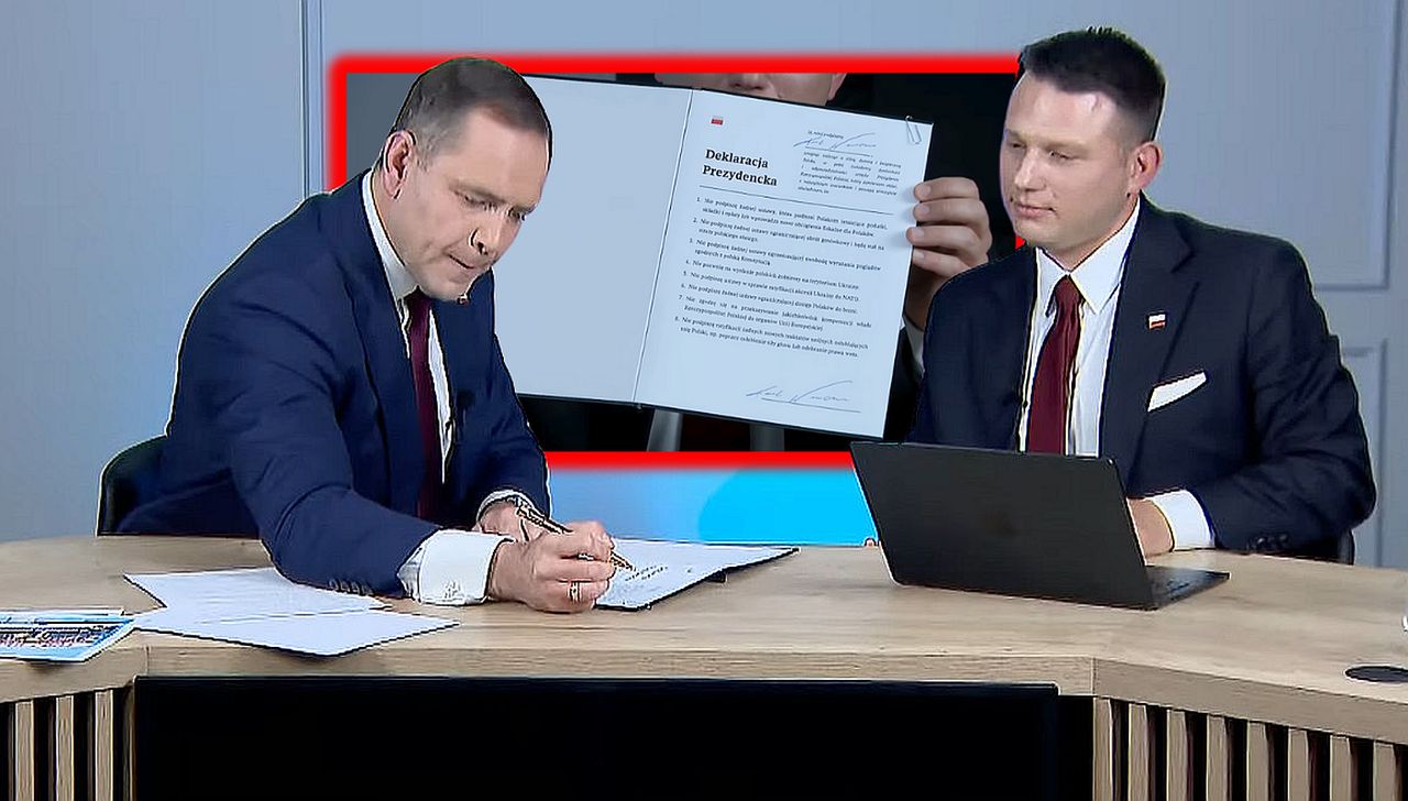 "Mamy to". Podpis Nawrockiego pod postulatami Mentzena