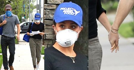 Zamaskowani Meghan Markle i książę Harry rozwożą jedzenie potrzebującym mieszkańcom Los Angeles (FOTO)