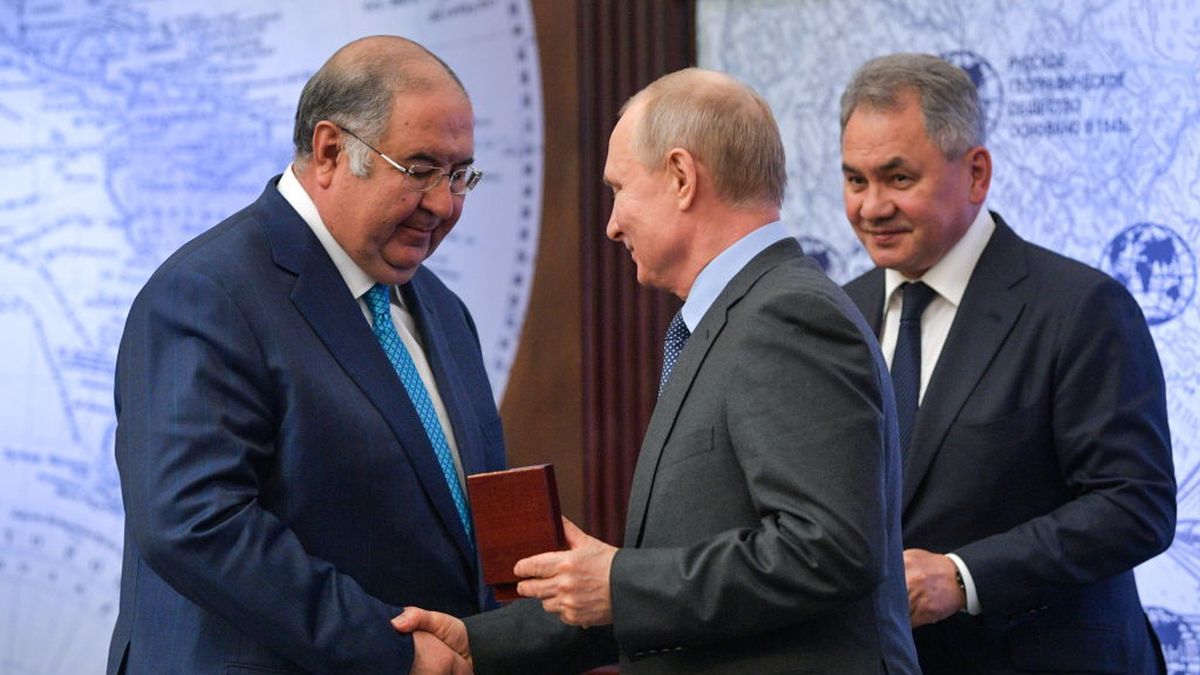 Aliszer Usmanow i Władimir Putin