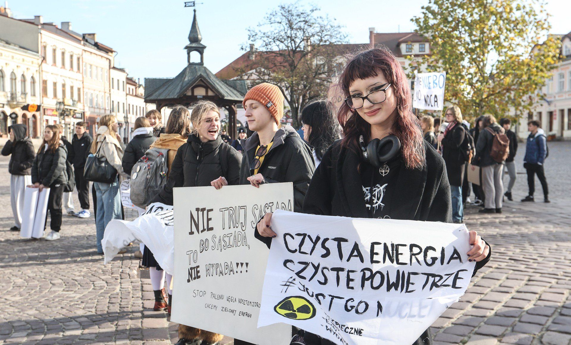 Barwny happening antysmogowy w Rzeszoweie