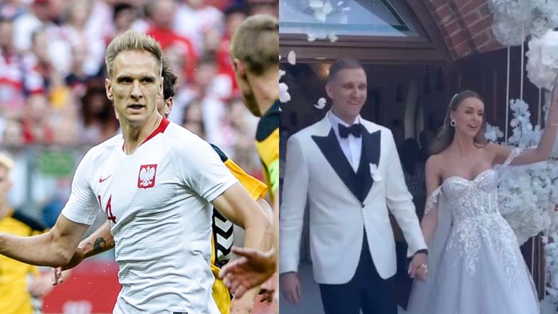 Łukasz Teodorczyk już po ślubie. Panna młoda zachwyciła kreacją