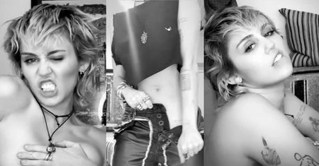 Wyzwolona Miley Cyrus afirmuje bycie singielką, ROZBIERAJĄC SIĘ przed telefonem (WIDEO)