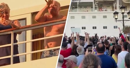 Protesty w Batumi. Tak "przywitali" statek z Rosjanami