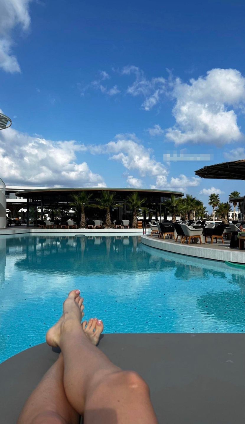 Martyna Gliwińska na wakacjach z synem Kazikiem