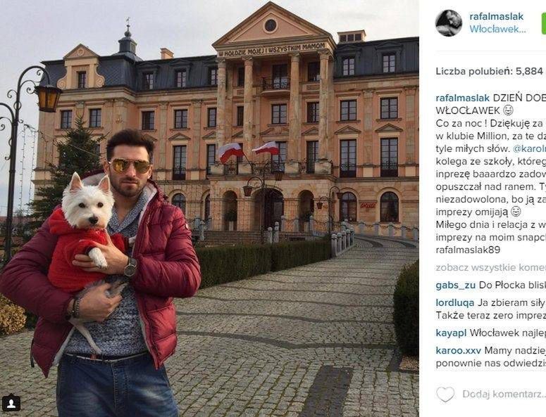 Rafał Maślak na Instagramie