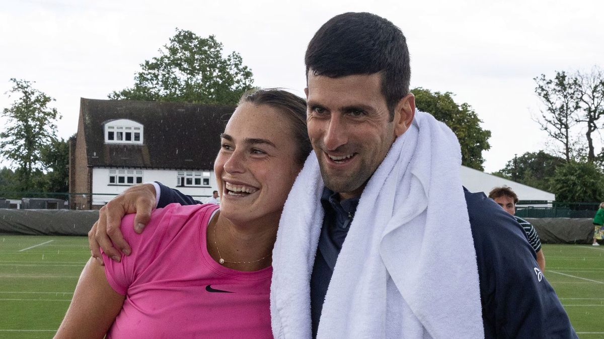 Zdjęcie okładkowe artykułu: Twitter / Wimbledon / Na zdjęciu: Aryna Sabalenka i Novak Djoković