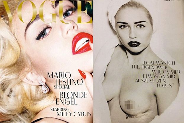 Miley TOPLESS jako MARILYN MONROE! (ZDJĘCIA)