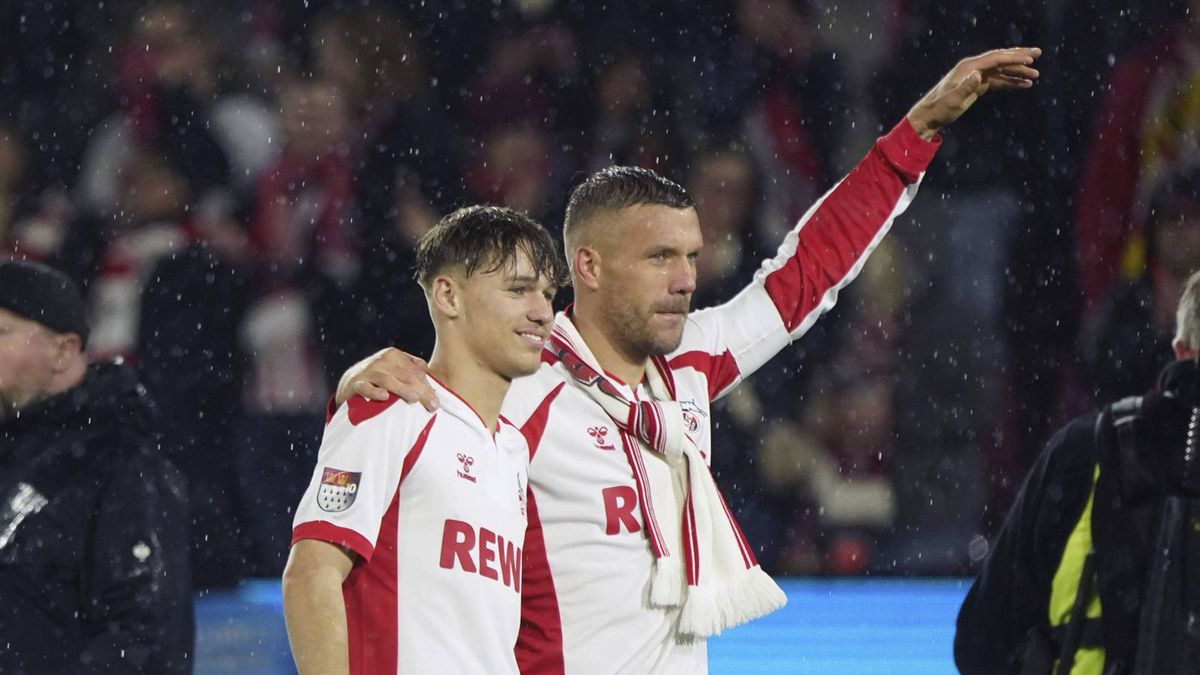 PAP / DPA / Na zdjęciu: Lukas Podolski z synem Louisem