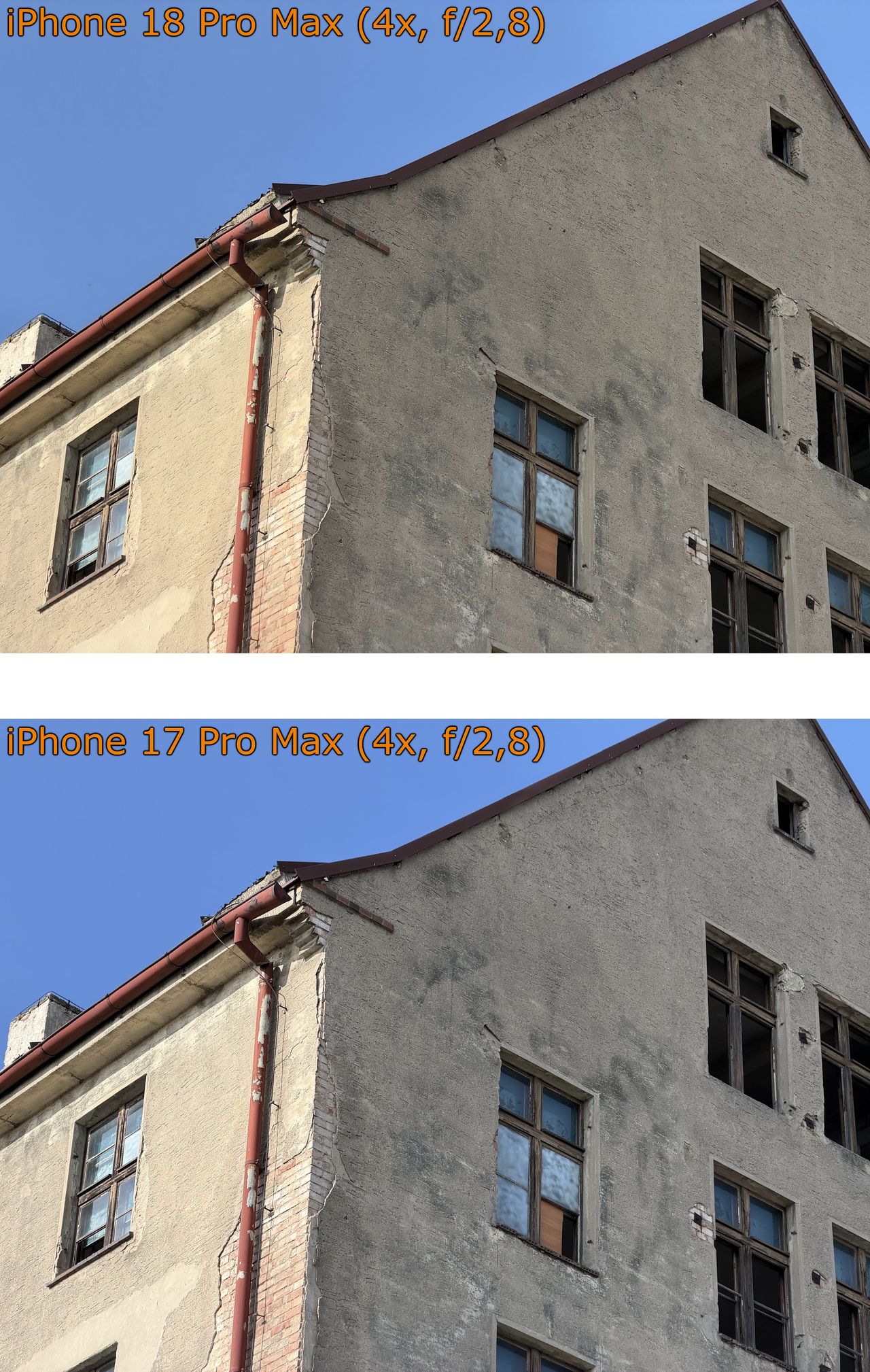 iPhone 18 Pro Max i iPhone 17 Pro Max - porównanie zdjęć
