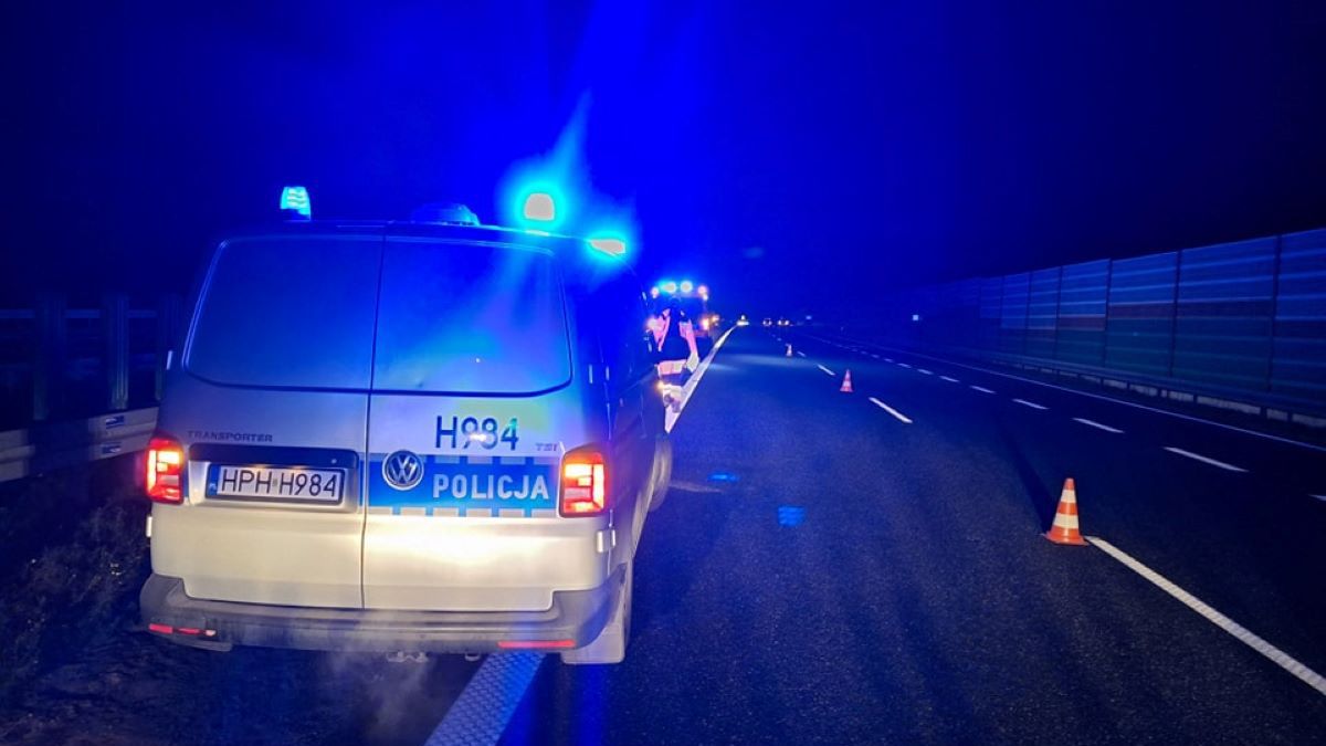 Dramatyczny wypadek na autostradzie A2
