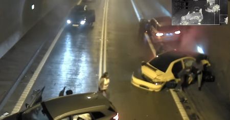 170 km/h przez tunel. Auta zderzały się jak domino