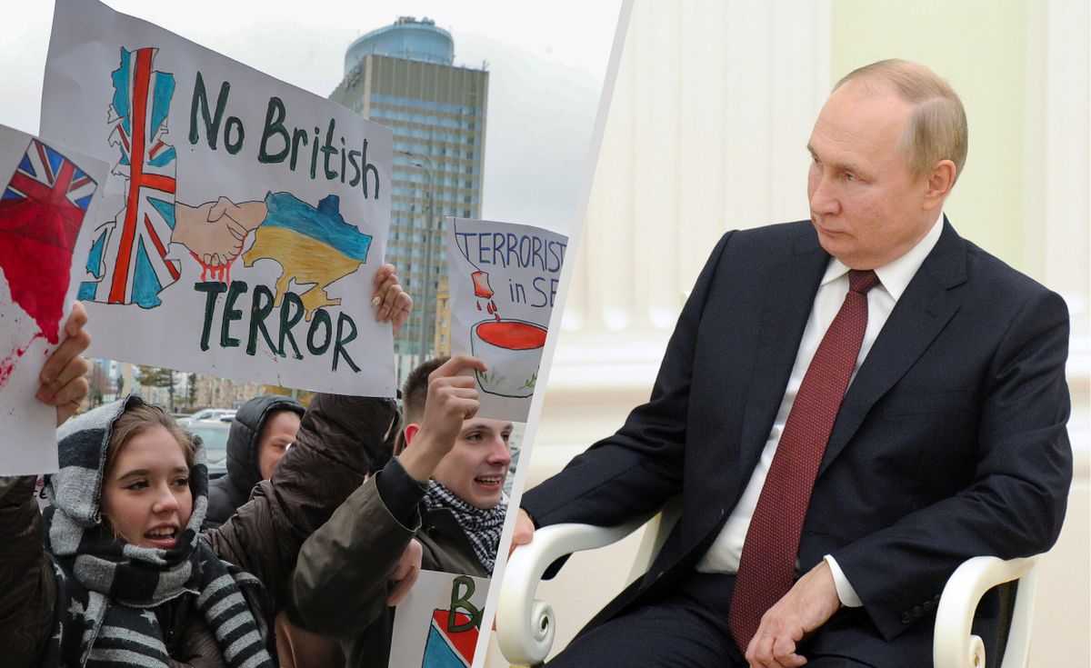 Kreml kolejny raz oskarża Londyn o "prowokacje". Na wezwaną do MSZ brytyjską ambasador czekali agresywni uczestnicy pikiety.