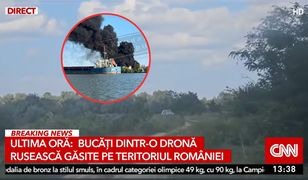 Rosyjski dron rozbił się na terytorium Rumunii