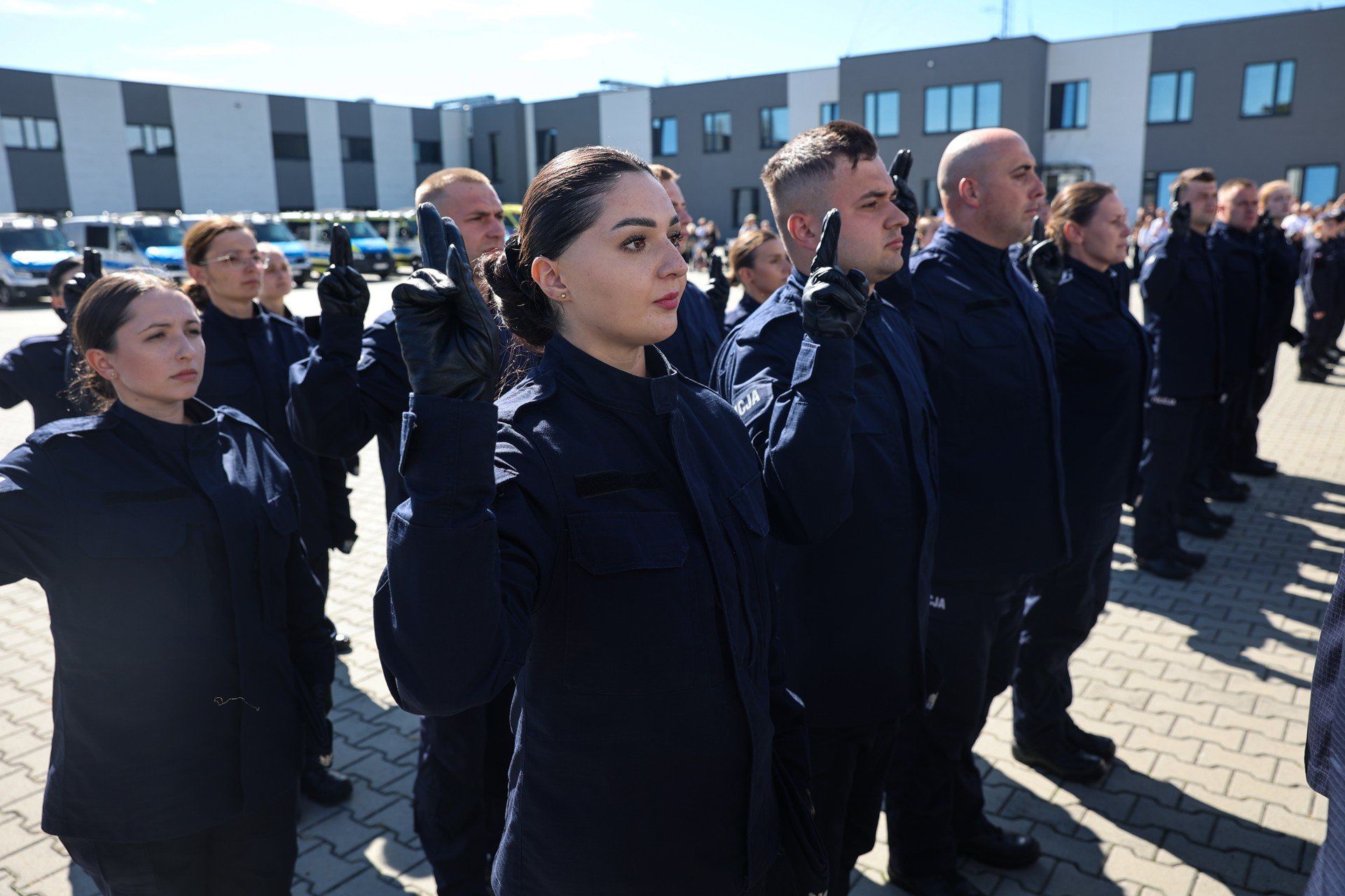 Ślubowanie nowych policjantów w Krakowie