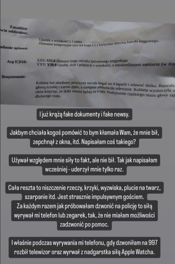 Wpisy partnerki Marcina Wrzoska