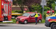 Wypadek w Sosnowcu. Zderzenie samochodów przy pawilonie Orion