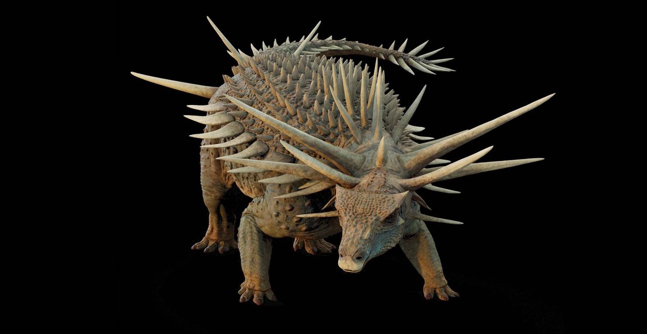 "Szokująco dziwny". Ten dinozaur miał kolczugę z kolców
