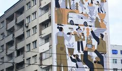 Niecodzienny mural reklamuje Volkswagena Caddy 5