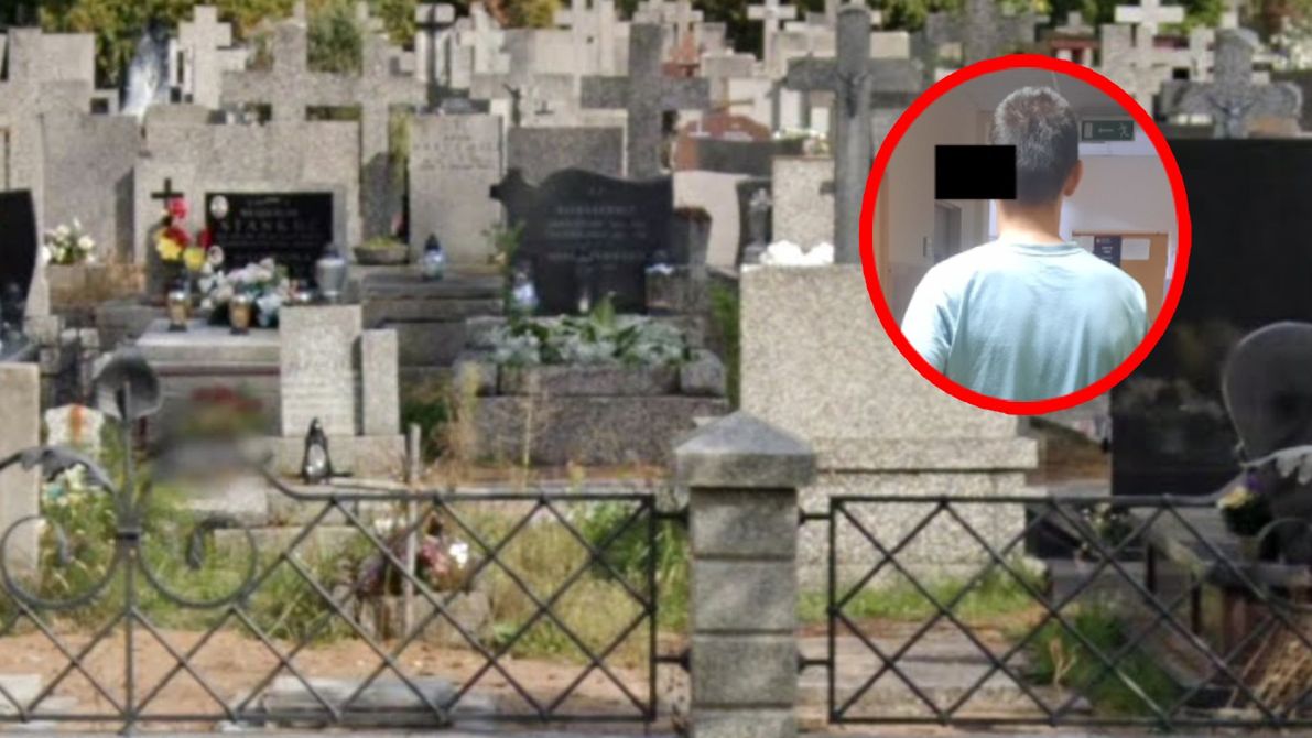 Mazowieckie. Mieszkańcy zatrzymali go na cmentarzu. Szokujące, co robił