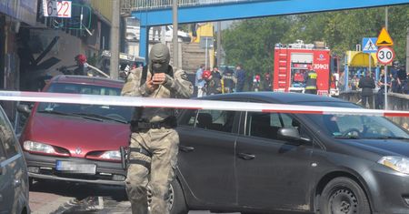 Szukała go policja. Wysadził butlę z gazem w swoim sklepie