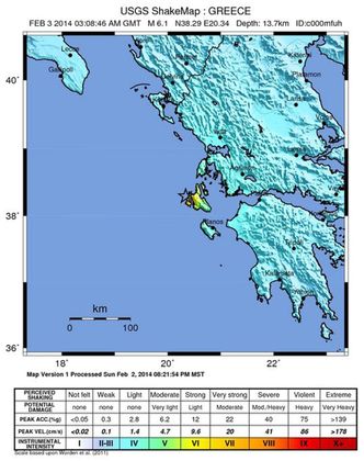 Trzęsienie ziemi w Grecji miało siłę 6,1 w skali Richtera