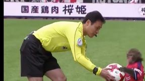 Kontrowersje w Japonii: małpa ubrana w koszulkę klubu przekazała piłkę sędziemu