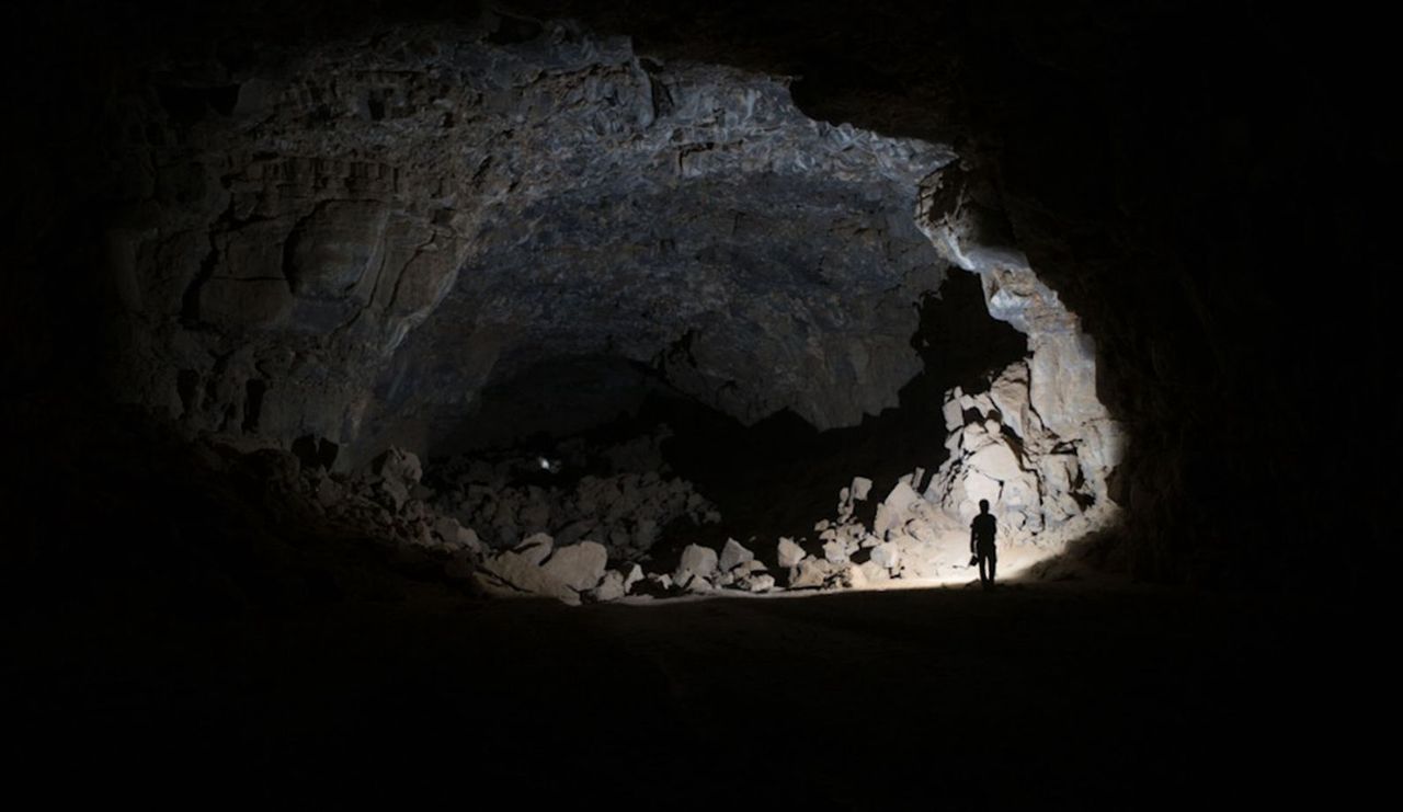 People inhabited lava tubes in the areas of today's Saudi Arabia.