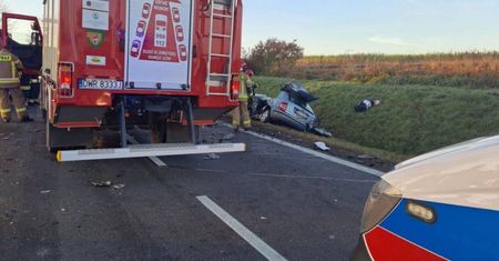 Tragedia na DK8. Strażacy biegli do rannego na piechotę. Powód przeraża