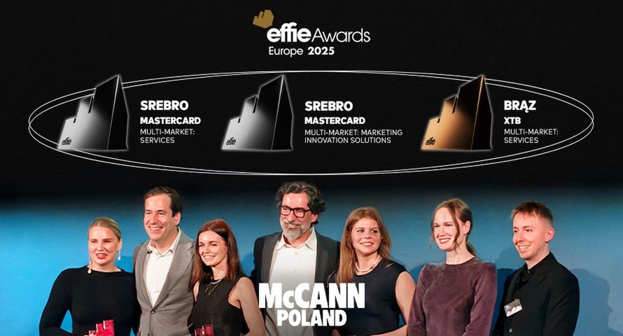 Polskie nagrody na Effie Awards Europe 2025. Trzy statuetki dla McCann Poland