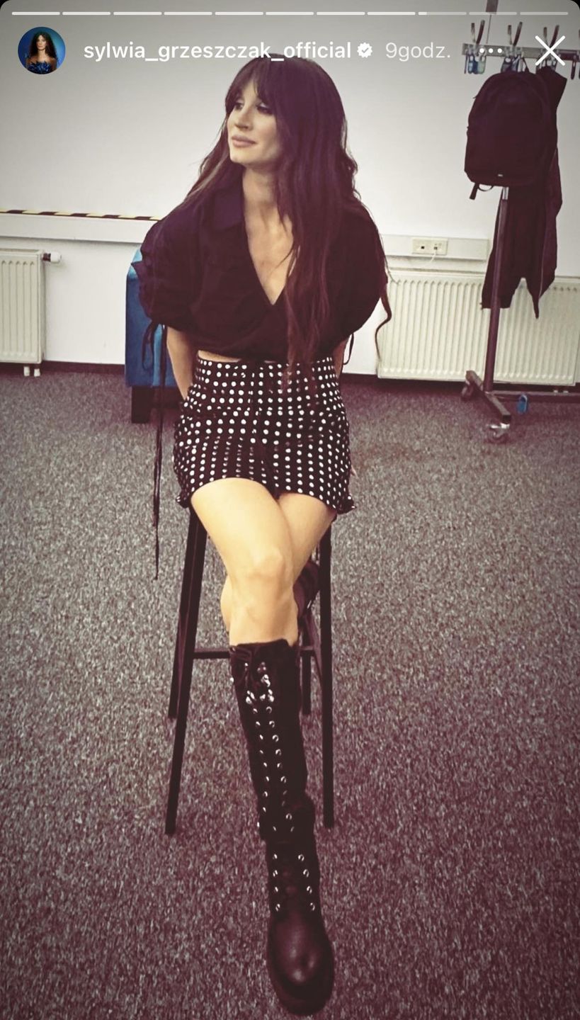 Sylwia Grzeszczak wybrała masywne buty 