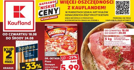 Kaufland najnowsza gazetka od czwartku 18 sierpnia. Promocje w Kaufland 18.08-24.08