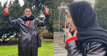 Uradowana Monika Olejnik MOKNIE przed Sejmem, spod którego zniknęły barierki. "REASUMPCJI nie będzie" (WIDEO)