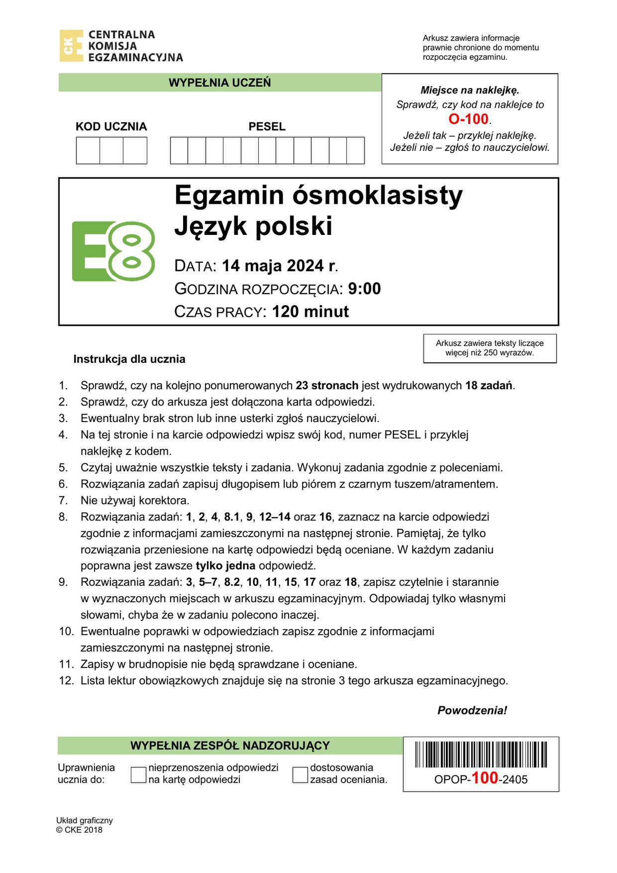 Egzamin ósmoklasisty