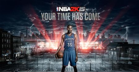 NBA 2K15 - Kevin Durant luzuje LeBrona Jamesa w roli okładkowej gwiazdy