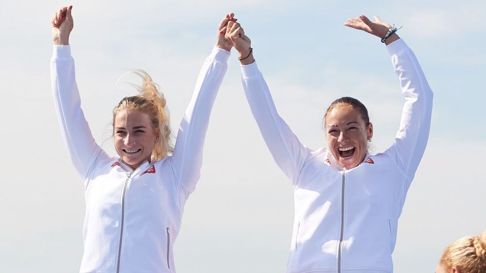 PAP / Adam Warżawa / Beata Mikołajczyk i Karolina Naja na podium w Rio