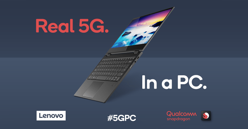 Lenovo zapowiedziało pierwszy laptop ze Snapdragonem 8cx i łącznością 5G 2