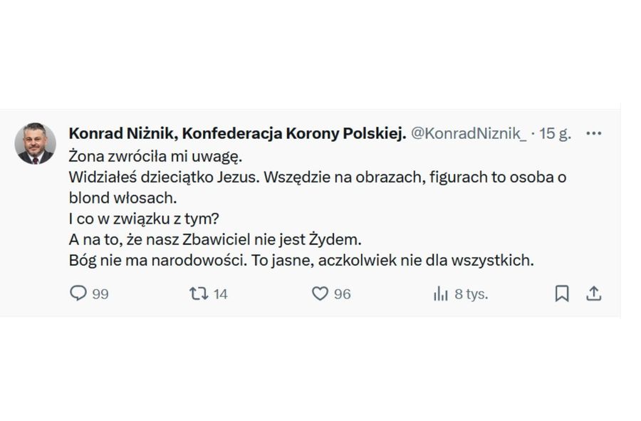 Konrad Niżnik o narodowości Chrystusa