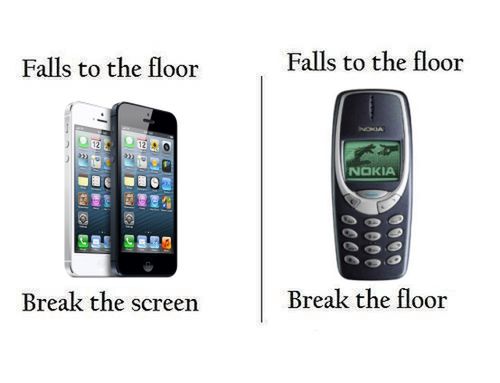 iPhone 5 i Nokia 3310