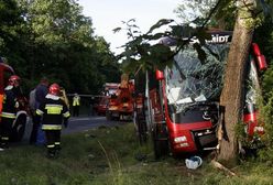 Wypadek autobusu z niemieckimi turystami