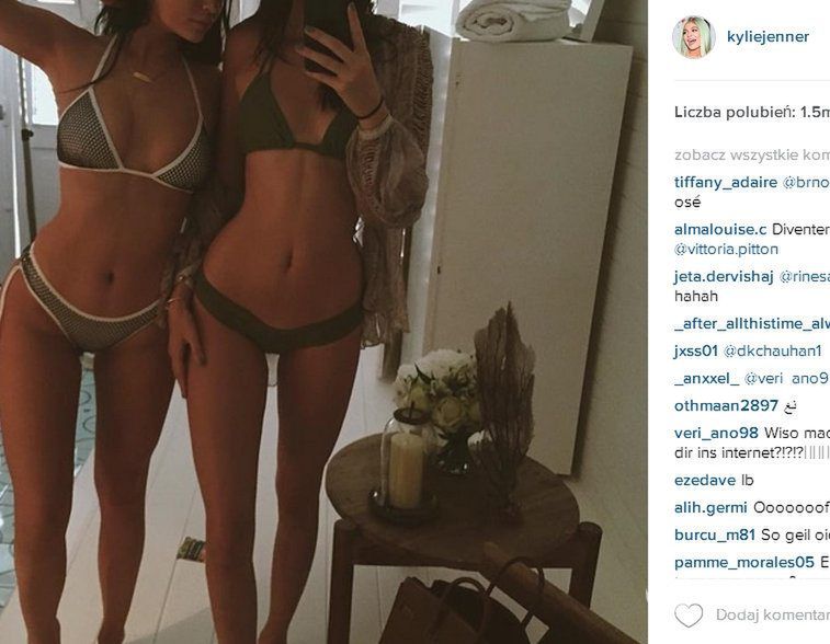 Kylie i Kendall Jenner na Instagramie