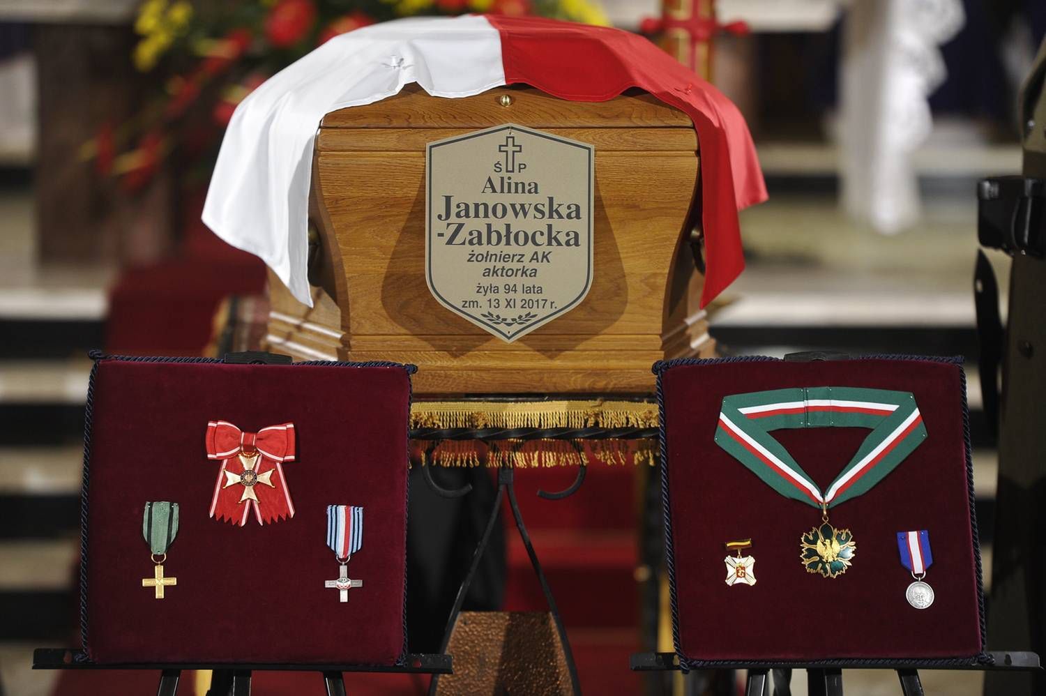Pogrzeb Aliny Janowskiej