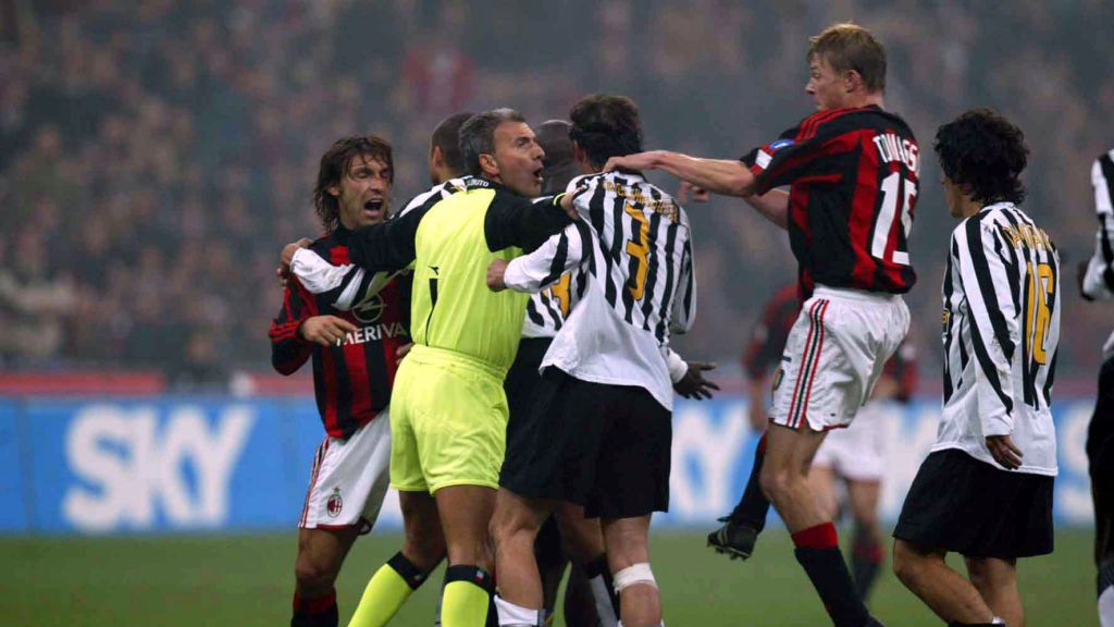 bójka między piłkarzami Milanu i Juventusu