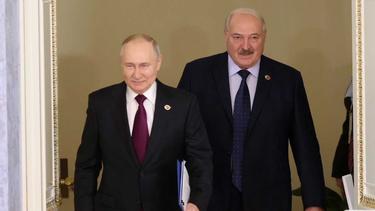 Władimir Putin i Alaksandr Łukaszenka
