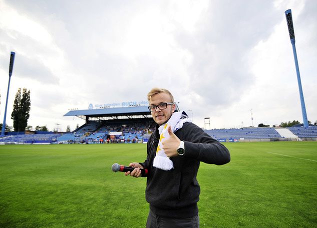 Kuba i jego miejsce pracy: stadion Ruchu Chorzów. Fot. Norbert Barczyk/Press Focus/Newspix.pl